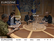 Tablet Screenshot of eurozine.com
